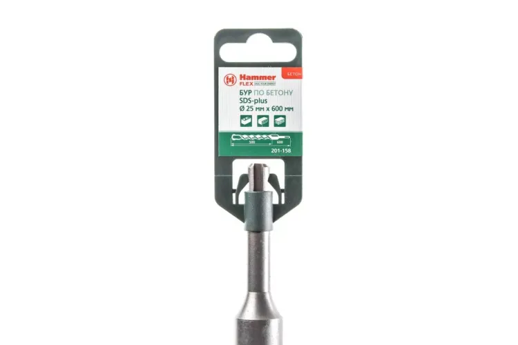 Бур HAMMER Ф25х600мм SDS Plus (201-158) купить в Тобольске