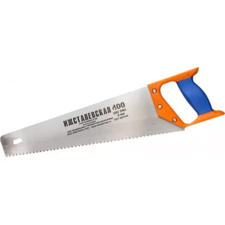 Ножовка &quot;ИЖ&quot; &quot;ПРЕМИУМ&quot; по дереву с двухкомпонентной пластиковой рукояткой, шаг 4мм, 400мм 1520-40-04_z01 купить в Тобольске