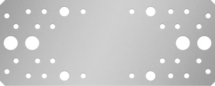 ЗУБР КП-2.5, 200 x 80 x 2.5 мм, цинк, крепежная пластина (31023-200) купить в Тобольске