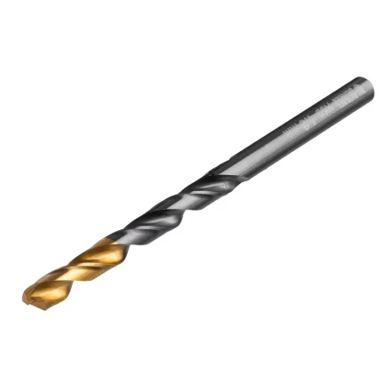 Сверло по металлу, 4,8 мм, HSS-Tin, Golden Tip, 10 шт. Denzel 717212 купить в Тобольске