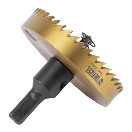 Коронка по металлу HSS, 70 мм, нитридтитановое покрытие Denzel 724123 купить в Тобольске