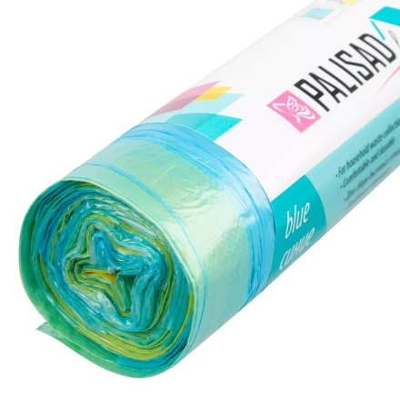 Пакеты для мусора с завязками 35 л x 15 шт. синие, Home Palisad 927155 купить в Тобольске