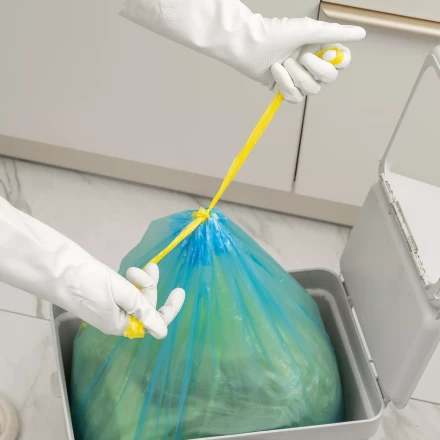 Пакеты для мусора с завязками 35 л x 15 шт. синие, Home Palisad 927155 купить в Тобольске