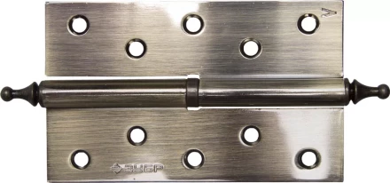 Петля дверная разъемная ЗУБР &quot;ЭКСПЕРТ&quot;, 1 подшипник, цвет ст. латунь (AB), левая, с крепежом, 125х75х2,5мм,2шт 37605-125-5L купить в Тобольске