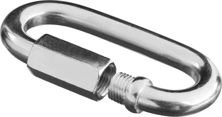 Карабин ЗУБР винтовой с муфтой, оцинкованный, 4мм, 1 шт 4-304536-04 купить в Тобольске