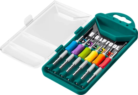 Набор Precision-6: часовые отвертки для особо точных работ, металлическая рукоятка с противоскользящей накладкой, жало из специальной стали SNCM8660. 25679 купить в Тобольске