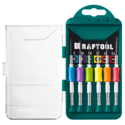 Набор Precision-6: часовые отвертки для особо точных работ, металлическая рукоятка с противоскользящей накладкой, жало из специальной стали SNCM8660. 25679 купить в Тобольске