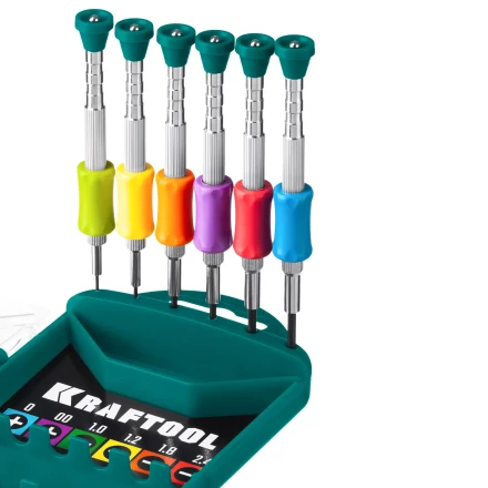 Набор Precision-6: часовые отвертки для особо точных работ, металлическая рукоятка с противоскользящей накладкой, жало из специальной стали SNCM8660. 25679 купить в Тобольске