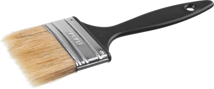 Кисть плоская СИБИН, пластиковая ручка, светлая щетина, 63мм 01008-063 купить в Тобольске