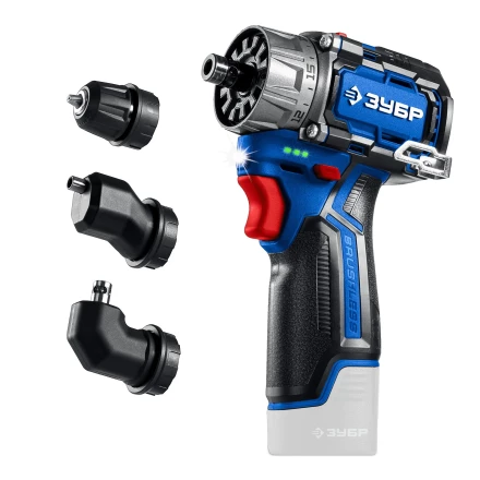 ЗУБР КОМБИ #1, 12 В, 45 Н·м, без АКБ (тип Т7), модульная дрель-шуруповерт, BRUSHLESS, Профессионал (DB-125) купить в Тобольске