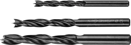 ЗУБР. Набор сверл по дереву, 3шт, 6-8-10 мм 29421-H3 купить в Тобольске