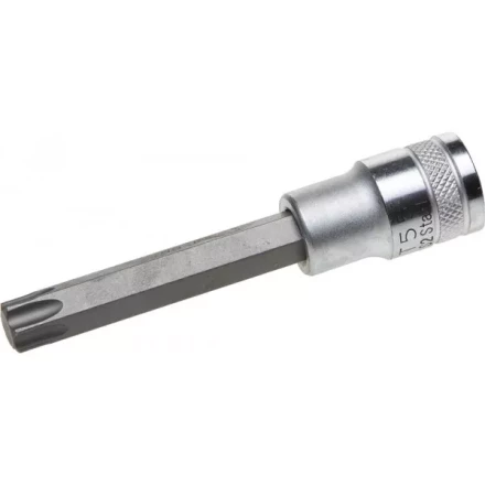 Торцовая бита-головка KRAFTOOL &quot;INDUSTRIE QUALITAT&quot;, удлиненная, материал S2, TORX, сатинированная, 1/2&quot;, Т55 27906-55_z01 купить в Тобольске