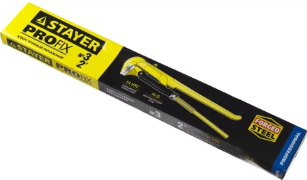 Ключ трубный STAYER &quot;PROFI&quot; рычажный, кованый, прямые губки, № 3, 2&quot; 27311-3 купить в Тобольске