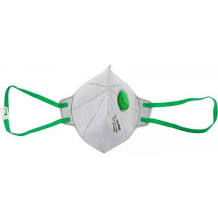 Полумаска фильтрующая ЗУБР &quot;МАСТЕР&quot; плоская, с клапаном, многослойная, угольный фильтр, класс защиты FFP2 11167-2 купить в Тобольске