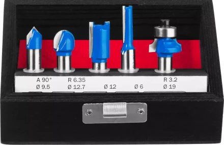 ЗУБР 5 шт, набор профильных фрез по дереву, Профессионал (28795-H5) купить в Тобольске