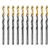 Сверло по металлу, 5,5 мм, HSS-Tin, Golden Tip, 10 шт. Denzel 717214 купить в Тобольске