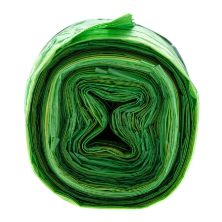 Пакеты для мусора с завязками 35 л x 15 шт., зеленые, Home Palisad 927175 купить в Тобольске