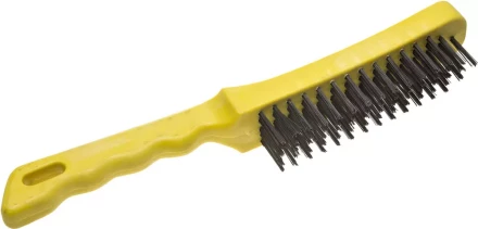 Щетка STAYER &quot;MASTER&quot; проволочная стальная с пластмассовой ручкой, 5 рядов 35015-5 купить в Тобольске