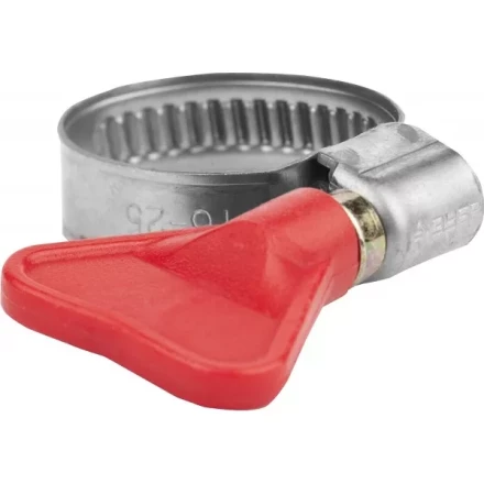 Хомуты ЗУБР &quot;ЭКСПЕРТ&quot; &quot;Бабочка&quot;, нерж. сталь, накатная лента 9 мм, 25-40 мм, 100 шт 37835-25-40-100 купить в Тобольске