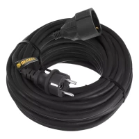 Удлинитель-шнур силовой Denzel Top Series 37420, КГТТ, 20м, 1 розетка, 3 x 1,5 мм, 3 м