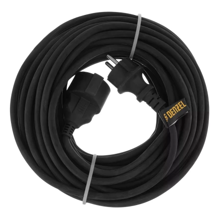 Удлинитель-шнур силовой Denzel Top Series 37420, КГТТ, 20м, 1 розетка, 3 x 1,5 мм, 3 м купить в Тобольске
