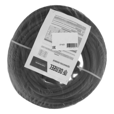 Удлинитель-шнур силовой Denzel Top Series 37420, КГТТ, 20м, 1 розетка, 3 x 1,5 мм, 3 м купить в Тобольске