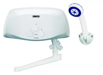 Водонагреватель проточный ZANUSSI 3-logic 55 TS душ и кран купить в Тобольске