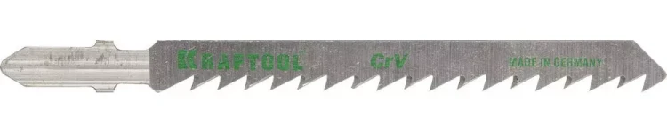 Полотна KRAFTOOL, T101D, для эл/лобзика, Cr-V, по дереву, ДСП, ДВП, чистый рез, EU-хвост., шаг 4мм, 75мм, 5шт 159511-4-S5 купить в Тобольске