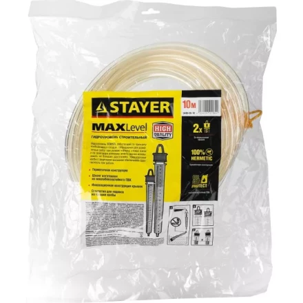 Гидроуровень STAYER &quot;MASTER&quot; с усиленной измерительной колбой большого размера, d 6мм, 10м 579437 купить в Тобольске