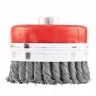 Щетка для УШМ Heavy Duty, 100 мм, М14, "чашка", крученая металлическая проволока  MATRIX 74672 купить в Тобольске