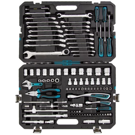 Набор инструментов 101 предмет, 120 зубьев, CrV, 1/4&quot;, 1/2&quot; Gross 14151 купить в Тобольске