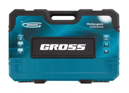 Набор инструментов 101 предмет, 120 зубьев, CrV, 1/4&quot;, 1/2&quot; Gross 14151 купить в Тобольске