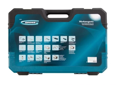 Набор инструментов 101 предмет, 120 зубьев, CrV, 1/4&quot;, 1/2&quot; Gross 14151 купить в Тобольске