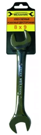 Ключ гаечный рожковый двусторонний 8х9 26008 купить в Тобольске