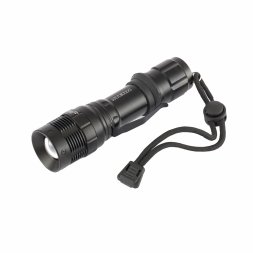 Фонарь 3 W CREE LED зум 3 режима 100% - 50% - стробоскоп клипса ремешок 160 Лм 200 м 3хААА Stern 90582