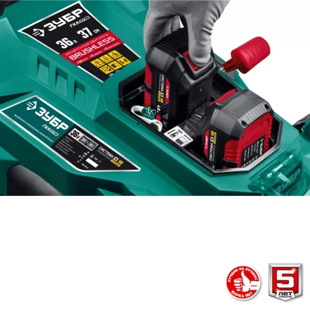 ЗУБР С1-18, 36 В, 37 см, без АКБ, бесщеточная газонокосилка (ГКЛ-3736) купить в Тобольске