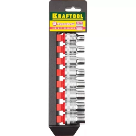 Набор KRAFTOOL &quot;EXPERT QUALITAT&quot; Торцовые головки &quot;SUPER LOCK&quot;, 1/2&quot;, 8-15мм, 8 предметов 27863-H8_z01 купить в Тобольске