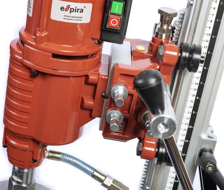Установка алмазного бурения ESPIRA DDC-255-F4 (220В, 50/6Гц, ном.вх. мощн 4350 W, max ф250 мм, вес 44 кг), 400213 купить в Тобольске