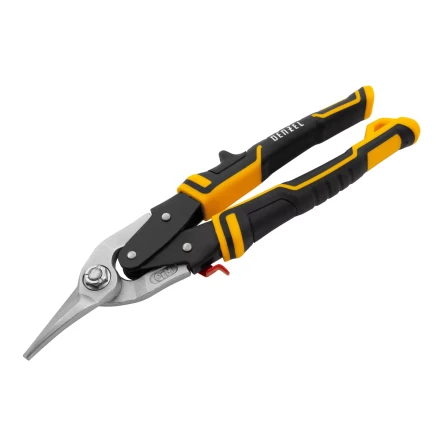 Ножницы по металлу Denzel, 270 мм, прямой и левый рез, сталь-СrMo, трехкомпонентные рукоятки, 78372 купить в Тобольске