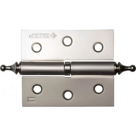 Петля дверная разъемная ЗУБР &quot;ЭКСПЕРТ&quot;, 1 подшипник, цвет мат. никель (PN), правая, с крепежом, 75х63х2,5мм,2шт 37605-075-4R купить в Тобольске