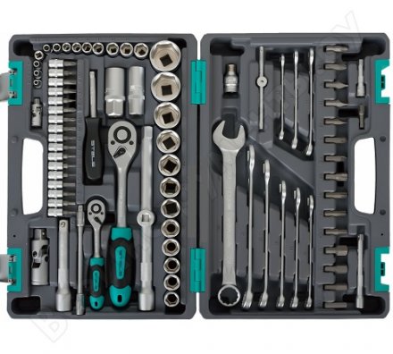 Набор инструментов 82 предмета 12 гранные головки STELS 14117 купить в Тобольске