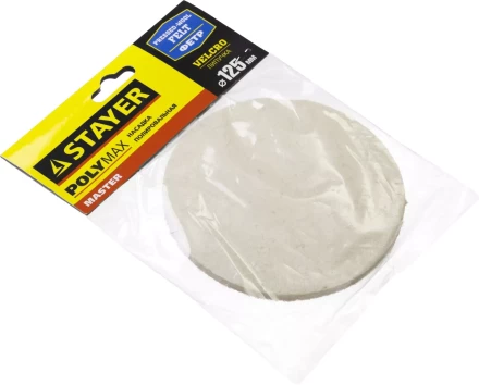 Полировальная насадка STAYER &quot;MASTER&quot; из фетра на липучке d=125мм 35930-125 купить в Тобольске