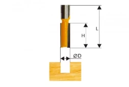 Фреза пазовая прямая ф6х20мм хв. 8мм Энкор 46021