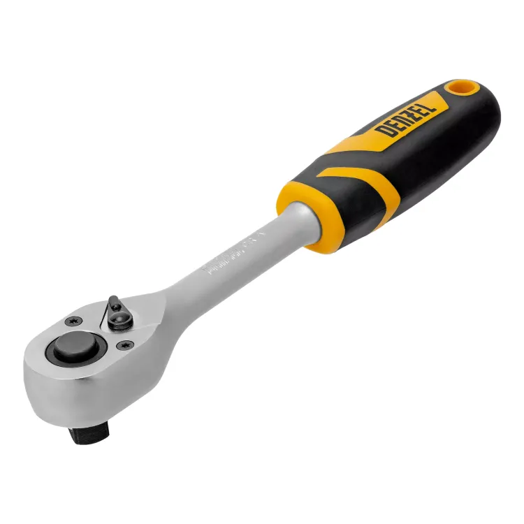 Ключ-трещотка 1/2" Denzel 14033, 90 зубьев, с быстрым сбросом, CrV купить в Тобольске