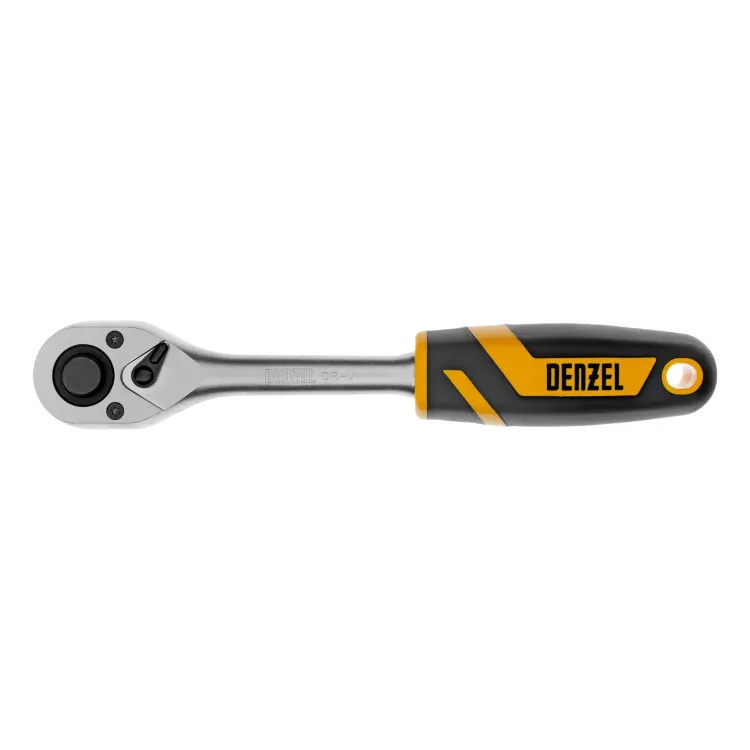 Ключ-трещотка 1/2" Denzel 14033, 90 зубьев, с быстрым сбросом, CrV купить в Тобольске