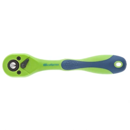 Ключ трещотка двухкомпонентная рукоятка 3/8 СИБРТЕХ артикул 14008 купить в Тобольске