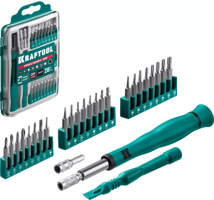 Набор Precision-28: для точных работ и всех видов мобильных устройств, двухкомпонентная рукоятка, Сr-V 25677 купить в Тобольске