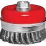 Щетка для УШМ Heavy Duty, 125 мм, М14, "чашка", крученая металлическая проволока  MATRIX 74674 купить в Тобольске