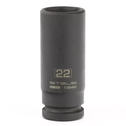 Головка ударная удлиненная шестигранная, 22 мм, 1/2, CrMo Stels 13948 купить в Тобольске