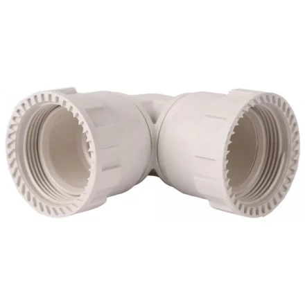 Соединитель ЗУБР &quot;ШиреФит&quot; угловой 90° &quot;накидная гайка - накидная гайка&quot;, 26мм 51497-26 купить в Тобольске